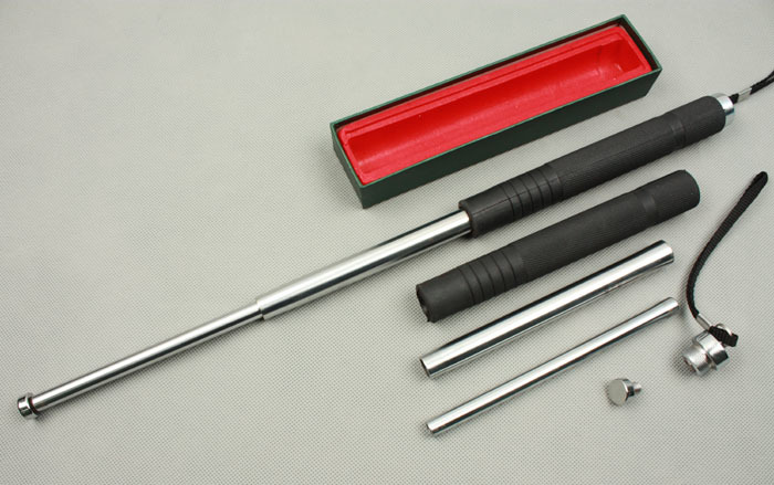 響尾蛇伸縮甩棍銀色版